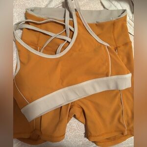 Yellow/White Workout Set